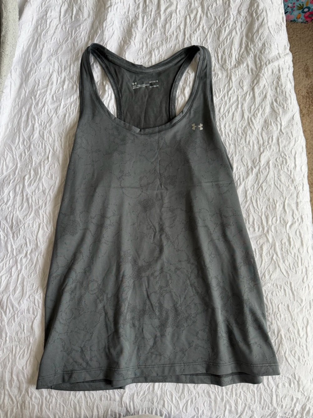 Under Armour Dark Gray Racerback Performance Tank